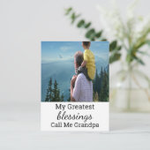 Aangepast Briefkaart voor opa (Staand voorkant)