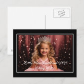 Aangepast Briefkaart voor pageant (Voorkant / Achterkant)