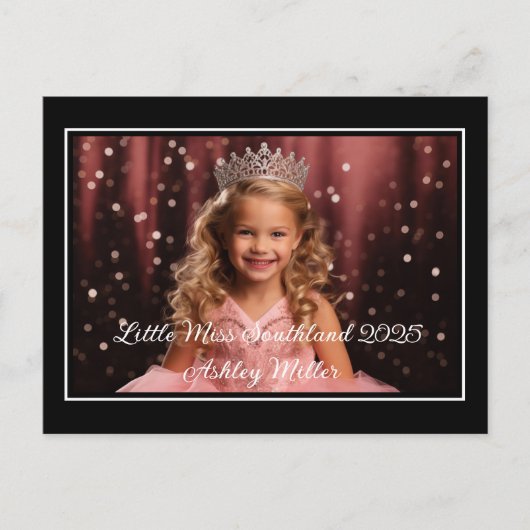 Aangepast Briefkaart voor pageant (Voorkant)