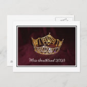 Aangepast Briefkaart voor pageant (Voorkant / Achterkant)