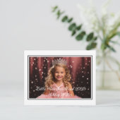 Aangepast Briefkaart voor pageant (Staand voorkant)