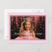 Aangepast Briefkaart voor pageant (Voorkant / Achterkant)