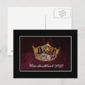 Aangepast Briefkaart voor pageant (Voorkant / Achterkant)