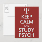 Aangepast briefkaart voor Psych-bedekking houden e (Voorkant / Achterkant)