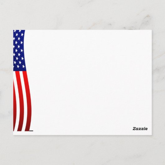 Aangepast Briefkaart voor Sjabloon voor verkiezing (Achterkant)