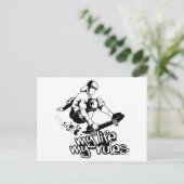 Aangepast briefkaart voor skateboarden (Staand voorkant)