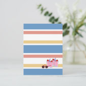 Aangepast briefkaart voor Summer Fun (Staand voorkant)