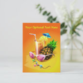 Aangepast briefkaart voor Tropische Drink (Staand voorkant)