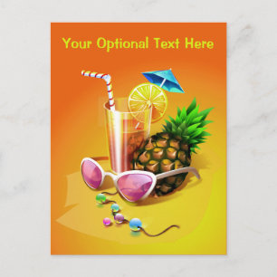 Aangepast briefkaart voor Tropische Drink