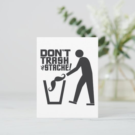 Aangepast briefkaart voor vuilnis (Staand voorkant)