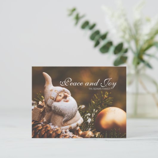 Aangepast briefkaart voor wintergroet (Staand voorkant)