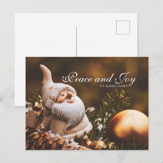 Aangepast briefkaart voor wintergroet (Voorkant / Achterkant)