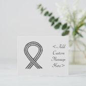 Aangepast Briefkaart voor zwart-wit bewustzijn (Staand voorkant)