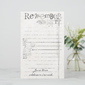 Aangepast Briefpapier (Staand voorkant)