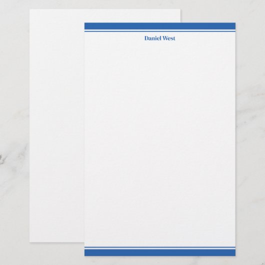 Aangepast briefpapier (Voorkant / Achterkant)