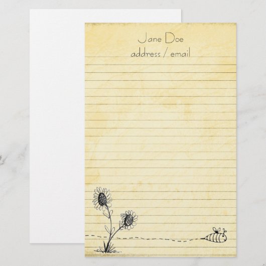 Aangepast Briefpapier (Voorkant / Achterkant)