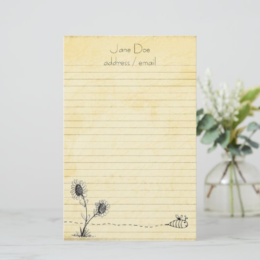 Aangepast Briefpapier (Staand voorkant)