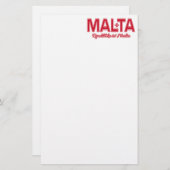 Aangepast briefpapier MALTA (Voorkant / Achterkant)