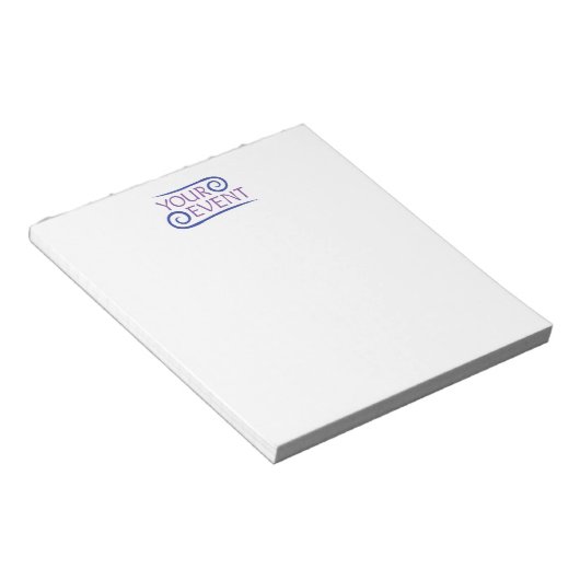 Aangepast briefpapier van Notepad Stationery Compa Notitieblok (Schuin)