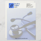 Aangepast Briefpapier voor medische arts Briefhoofd Sjabloon (Voorkant / Achterkant)