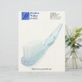 Aangepast Briefpapier voor tandheelkunde Gepersonaliseerd Briefhoofd (Staand voorkant)