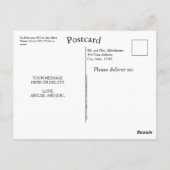 Aangepast Brits land Fox Hunt Scene Horseman Briefkaart (Achterkant)