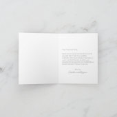 Aangepast bruiloft Fotobewerkbaar bericht Gevouwen Bedankkaart (Binnen)