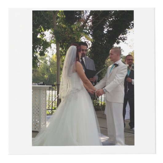 Aangepast bruiloft fotoblok kubus (Rechts)