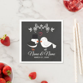 Aangepast bruiloft Napkin Servet