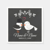 Aangepast bruiloft Napkin Servet (Voorkant)