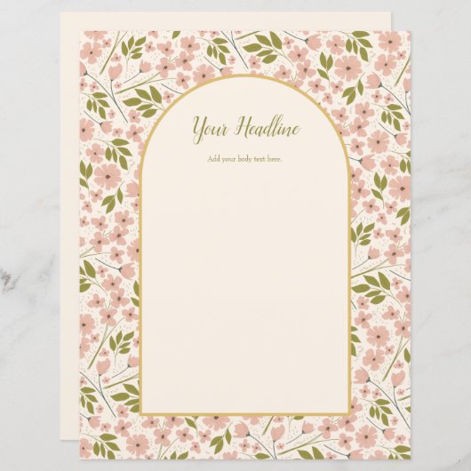 Aangepast bruiloft op touw en roze Floral (Voorkant / Achterkant)