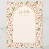 Aangepast bruiloft op touw en roze Floral (Voorkant)