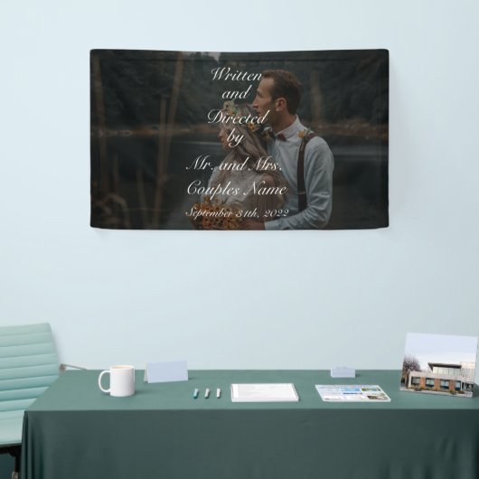 Aangepast bruiloft Vinyl Banner 3' x 5' Banner (Beurs)