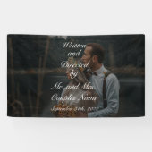 Aangepast bruiloft Vinyl Banner 3' x 5' Banner (Horizontaal)