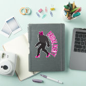Aangepast bruiloftsfeest cadeau Chic Sassy Sasquat Sticker (iPad Cover)