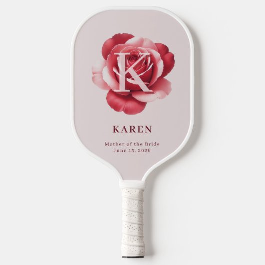 Aangepast bruiloftsgeschenk voor het bruidsfeest P Pickleball Paddle (Voorkant)