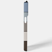Aangepast Bruin Blauw Taupe Grijs Zwart Strepen Ku Case-Mate iPhone Case (Achterkant / Rechts)