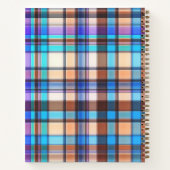 Aangepast bruin en blauw gelaagd Notitieboek (Achterkant)