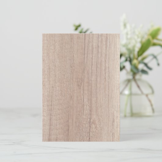 Aangepast bruin hout, blikbord Elegant Blank (Staand voorkant)