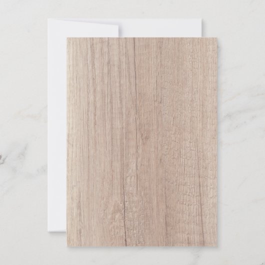 Aangepast bruin hout, blikbord Elegant Blank (Achterkant)