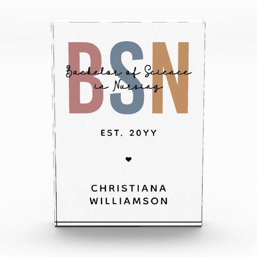 Aangepast BSN-bachelor voor wetenschap in verpleeg Fotoblokken (Voorkant)