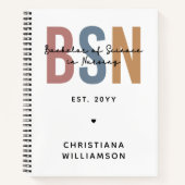 Aangepast BSN-bachelor voor wetenschap in verpleeg Notitieboek (Voorkant)