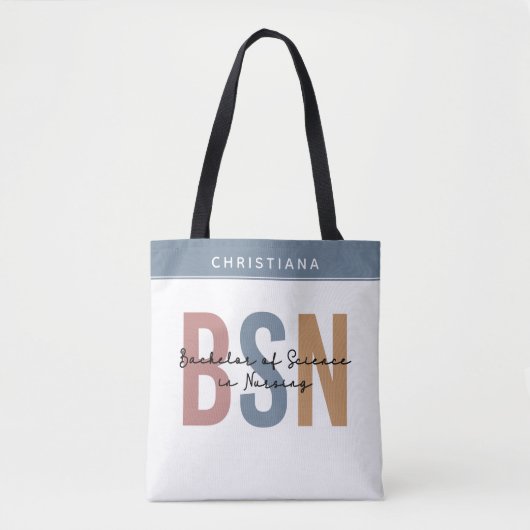 Aangepast BSN-bachelor voor wetenschap in verpleeg Tote Bag (Voorkant)