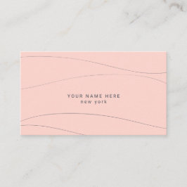 Aangepast budget Moderne Abstracte golven Visiteka Informatiekaartje