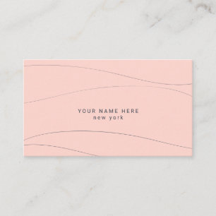 Aangepast budget Moderne Abstracte golven Visiteka Informatiekaartje