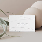 Aangepast budget Moderne Abstracte golven Visiteka Informatiekaartje