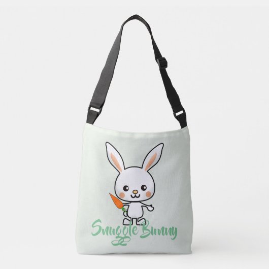 Aangepast Bunny Kawaii Crossbody Tas (Voorkant)