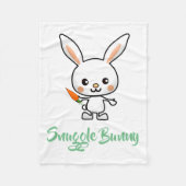 Aangepast Bunny Kawaii Fleece Deken (Voorkant)