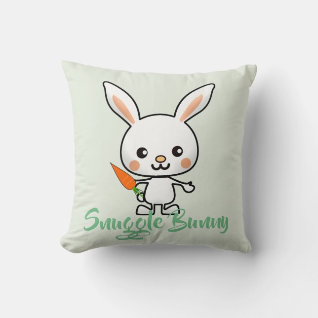 Aangepast Bunny Kawaii Kussen (Voorkant)