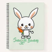 Aangepast Bunny Kawaii Notitieboek (Voorkant)